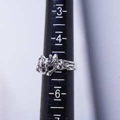 Size 5, vintage Sterling silver handmade ring, 925 snake band