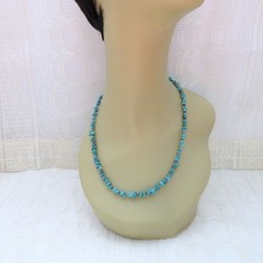 Vintage Turqoise Necklace Handmade 20 Inches Women Southwest Casual Wear
