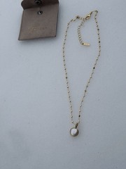 st. Moran Freshwater Pearl Pendant Necklace 18k Gold Plated
