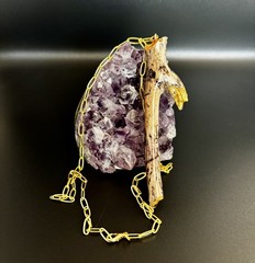 Handmade one of a kind jewelry made from real pieces of wood coated in resin