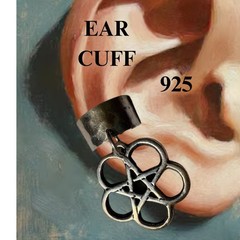 Ear Cuff with 5 Pointed Star 92.5 Pentagram Psychic power by JKL 615