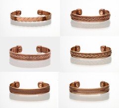 Copper Magnetic Bracelet Arthritis Pain Therapy Energy Cuff Bangle Men & Women