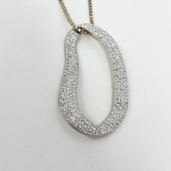 Swarovski Crystal Necklace With Large Pendant Adjustable 15 3/4″ to 18″