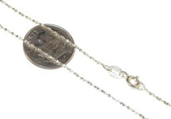 Diamond-cut TWIST CHAIN .925 Sterling Silver Dainty Shiny Necklace