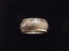 Aztec Calendar Coing Ring. Sizes 9 to 14. Made From .999 Silver