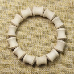 Camphor Wood Bamboo-Knot Prayer Bead Bracelet Accessory Beaded Necklace Gift