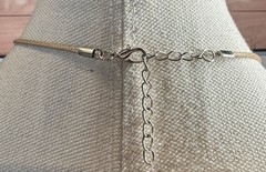 Natural Irish Fairy Hag Stone Pendant On Cord Necklace 16” Good Fortune & Luck