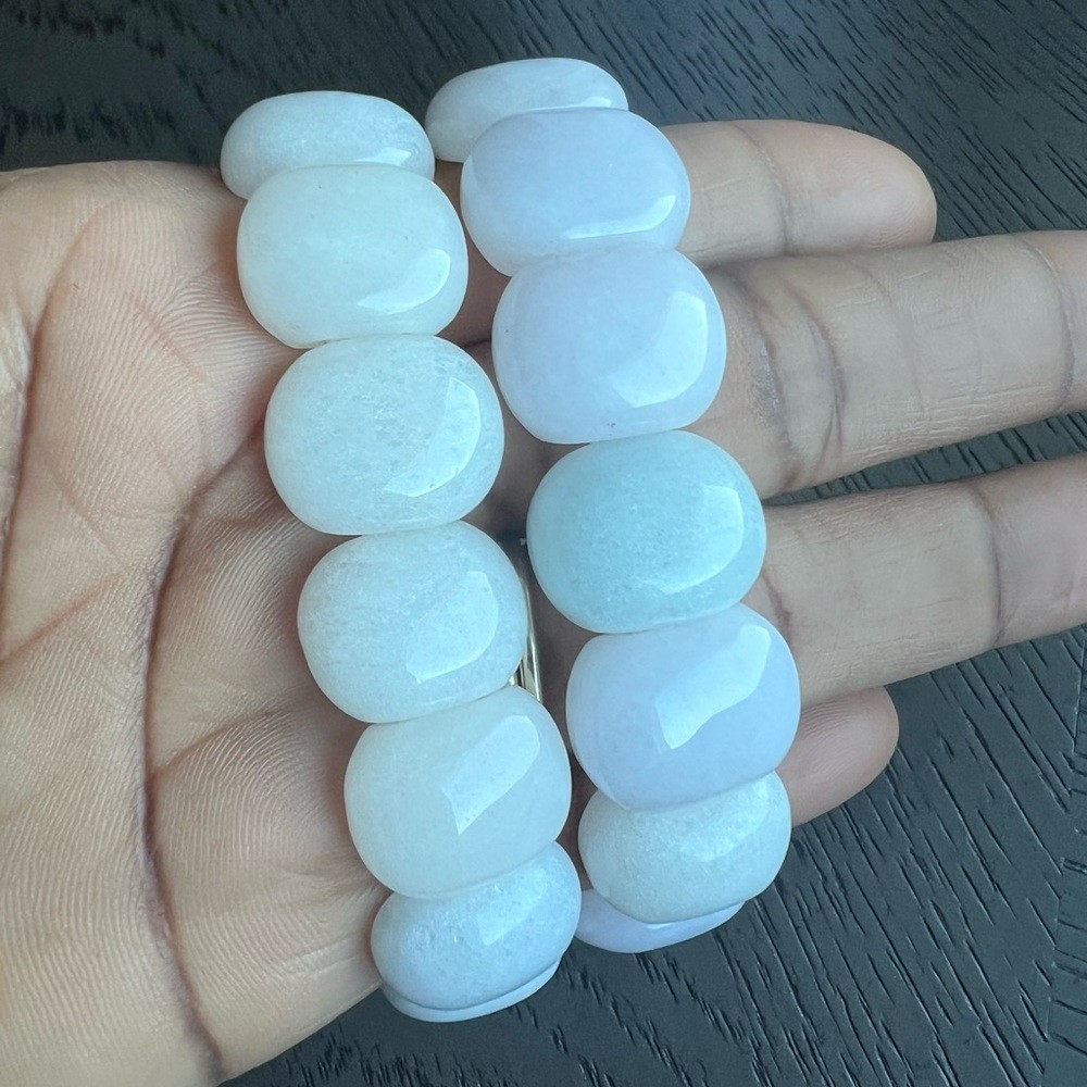 Chalcedony soft bangles 6.5 ( see pictures and pick ) (one)