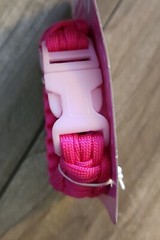 Breast Cancer Awareness Dark Pink Paracord Bracelet