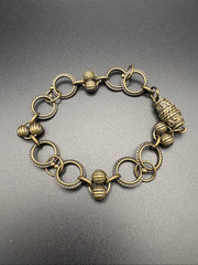 Antique Gold Bracelet, NEW, Chain style, Handmade