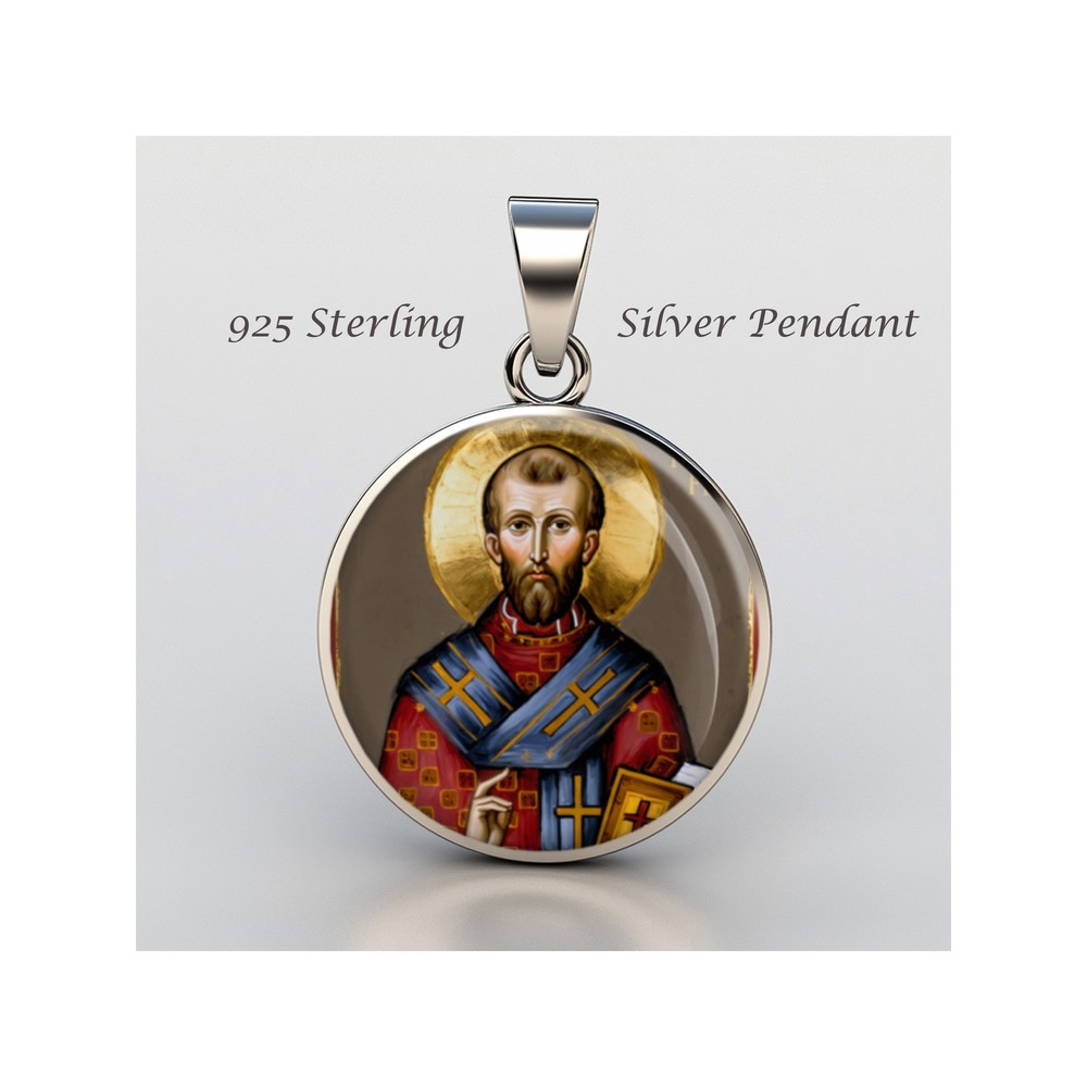 Saint Frumentius Of Ethiopia 925 Sterling Silver Christian Medal