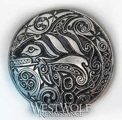 Celtic Orca / Killer Whale Brooch/Pin – Viking/Norse/Medieval/Ocean/Silver/Cloak