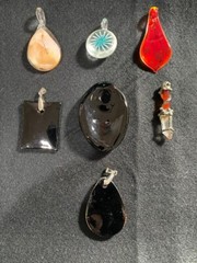 Vintage Glass Art Pendants Group B Your Choice of One or more at $9 each