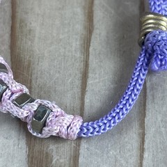 Handmade Beaded Bracelets Lot Of 3 Woven Knots Dolphin Beads