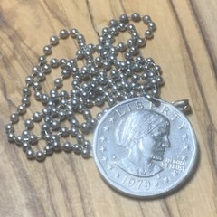Susan B. Anthony Dollar Coin Pendant Necklace Eagle United States Great Gift 🎁
