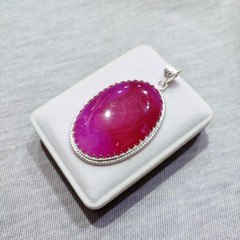 Agate Gemstone Pendant Natural Agate Silver Pendant Handmade Pendant Jewelry