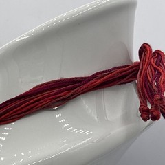 Boho Adjustable Cord Necklace Red Brown Resin Tube Beads Artisan Statement 22”