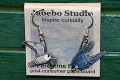 Jabebo Earrings Peregrine Falcon