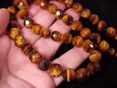 (v315) Red tiger eye Africa Beads GEM bead Necklace JEWELRY beaded faceted