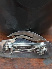 18K STERLING UNIQUE ORGANIC DESIGN MODERNIST HAIR PIN SIGNED