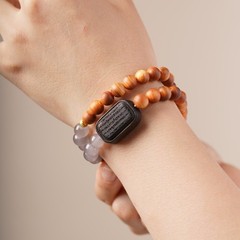 Natural Cliff Cypress Wood Bracelet 8mm Five-Strand Sutra Amulet Bracelet
