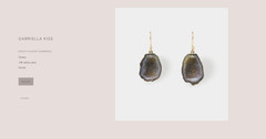 Gabriella Kiss 14k Druzy Geode Earrings