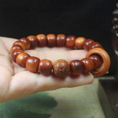 10mm High-Oil Cypress Wood Bracelet—Unisex Buddhist Prayer Beads