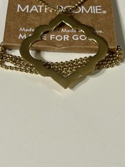 MATR BOOMIE Gold Toned Necklace Fair Trade NIP