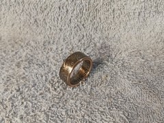 2002 Kennedy Half Dollars size 11 coin ring handmade mixed metals (A)