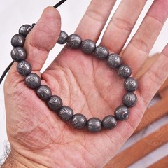 Handmade Damascus Steel Beaded Bracelet Hand Forged Viking Modern Jewelry