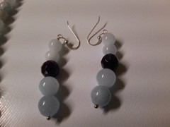 Vintage DTR Jay King Aquamarine and Amethyst* Necklace 20-23″ with 2X Earrings
