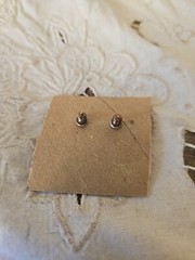 Vintage BETTY BOOP Stud Earrings Metal with Enamel RARE