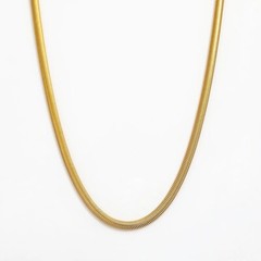 Chain Snake Chain Gold Plated 18Karat 19 11/16in Ladies Men’s Watertight K520