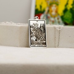 Empress Tarot Jewelry Pendant 925 Sterling Silver Necklace GoldRose Color Option