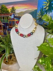 Bold Beads Handmade Coral Artisan Necklace