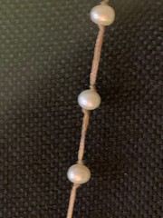 Silpada Silver Cultured Pearls & Clear Natural Stones Necklace
