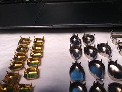 Jewelry Findings: Rhinestone and Cabochon Settings Different Sizes 11-01-2020