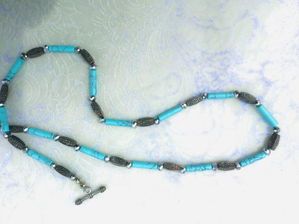 Turquoise Necklace 60cm | Artisan Beads