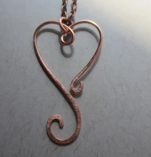 1 Pc Pure Copper Healing Spiral Pendant Locket, Jewelry, Spiritual Kriya