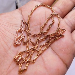 16 inch Pure Copper V Link Chain Necklace, Healing Copper Jewelry Spiritual