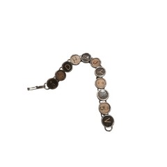 Vintage Typewriter Key Bracelet Handmade Steampunk Upcycled Artisan Jewelry
