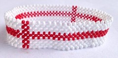 Wrist Band Bracelet England National Flag FIFA World Cup Fan Men Large 8″ 20.3cm