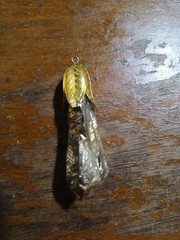 Gold Plated Quartz Crystal Pendant