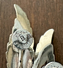 VTG Silver Earrings Feather Beau Sterling 925 Screw Back Clip-On SouthWestern