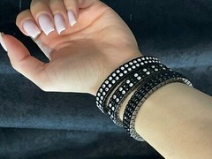 3 DIAMOND Bracelets Stacking Bangles 4ct SWAROVSKI HMADEFormal Jewelry Set Gift