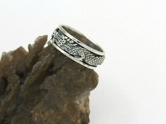 Hand Made in USA Art Massive 925 Sterling Silver With Dragon Spinner-Custom size