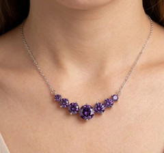12.00 Ct Certified Purple Diamond Pendant, Tariffs FREE & Matching Studs .