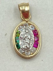 Synthetic Cubic Zirconia 14K Yellow Gold 2.4g (EL1091293)