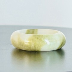 20.13ct. Natural Untreated Light Green Jade Ring
