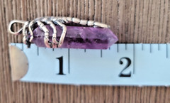 Sterling Silver Scorpion clutching Amethyst crystal Custom made Pendant